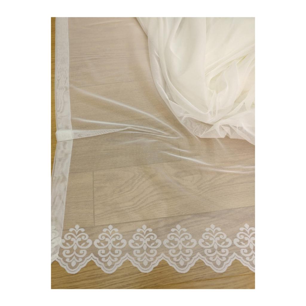 Tenda in tulle di pizzo con punta a gonna, alta qualità, 200x260, batteria sparsa, 1/2