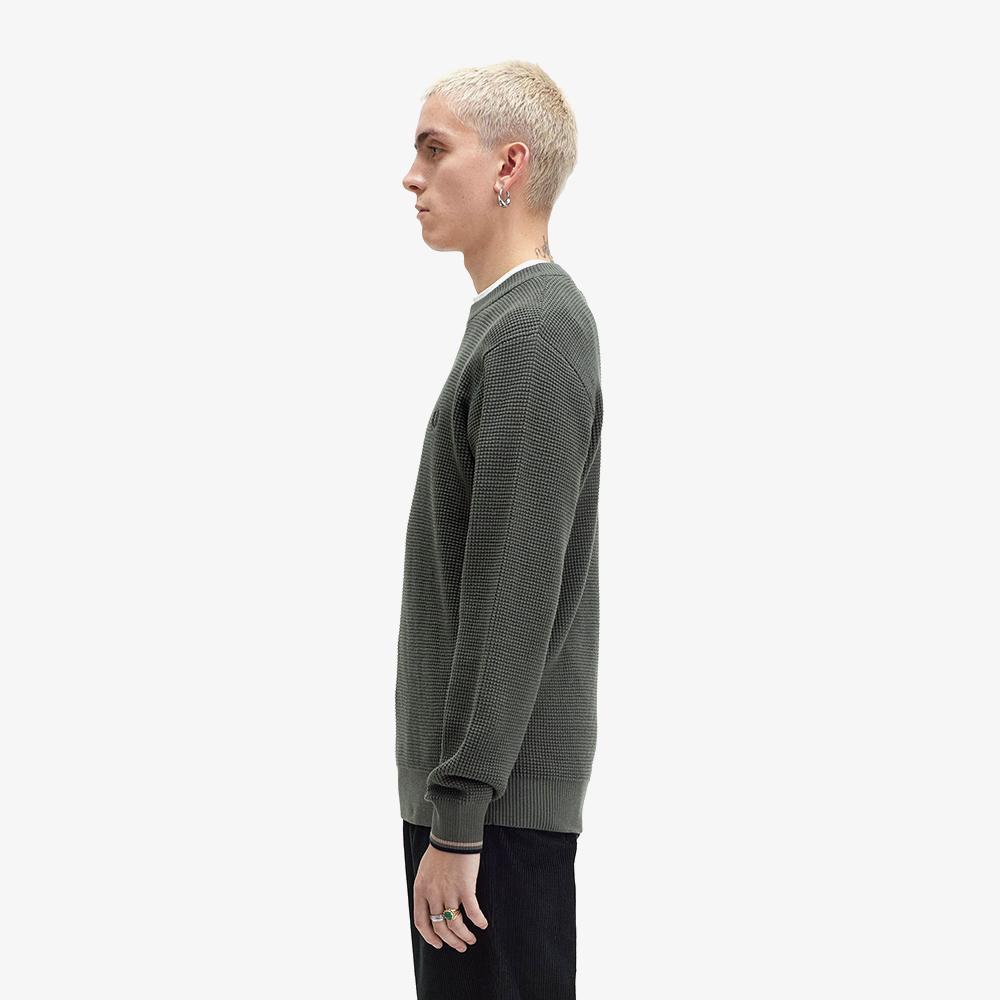 Fred Perry [Sharp] Waffle Stitch Knit (638) Afpm2436507-638