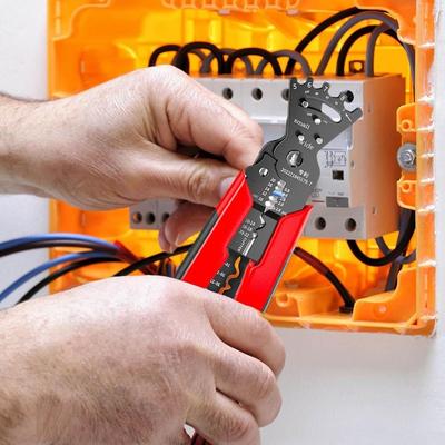 Wire Cutting Wire Stripping Pliers Pressing Cable Cut Line Crimping Pliers Pulling 5 In 1 Wire Stripper Winding Screwing