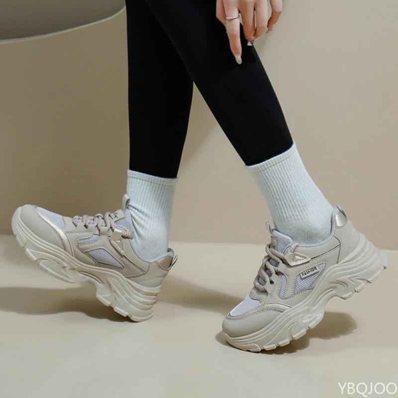 Fashion Ladies Thick soled Shoes New trendy running Sneakers Casual comfortable anti slip shoe Fashion breathable Women's shoes Mujer