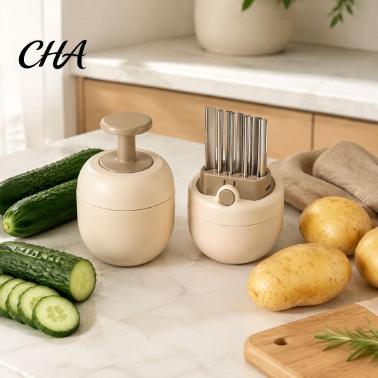 Professional Potato Peeler 3-in-1 Vegetable Cutter, Stainless Steel Blades Multifunctional Peeler, All In One Kitchen Accessory Compact Manual Chopper