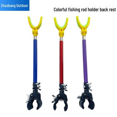 Adjustable Stainless Steel Telescopic Fishing Rod Holder with Quick Release and Y-Shaped Design
