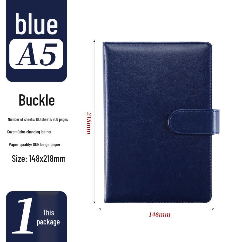 A5 Custom Imitation Leather Notebook Gift Set - Customizable Creative Journal