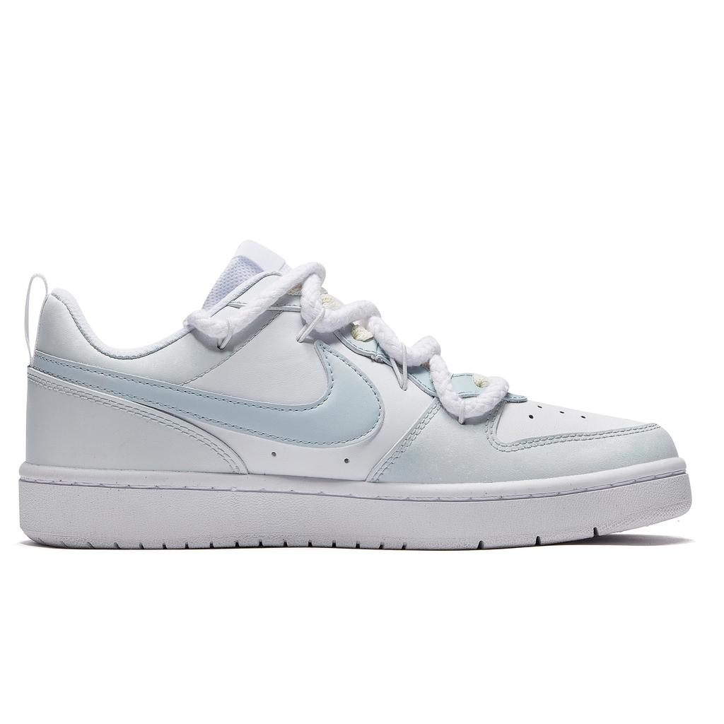 Nike Court Borough Low top Skateboard Shoes Women's Blue White BQ5448-100(Team177-)
