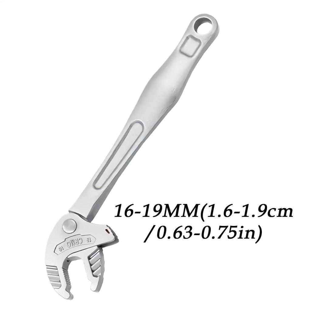Adjustable Wrench Self-Locking Heavy Duty Spanner Pliers Thin Adjustable Wrench for Torque Pipe Mechanic Automotive Plumbing Car