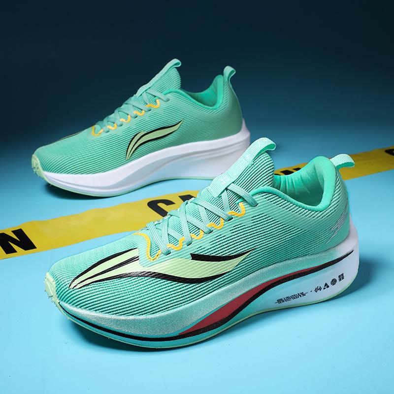 2025 new summer professional carbon board running shoes cushioning flying woven men's shoes breathable men's sports shoes mesh running shoes