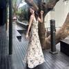 Cold Ink Butterfly Floral Suspender Dress Women's 2026 Summer New French Chic Slim Temperament Dress
