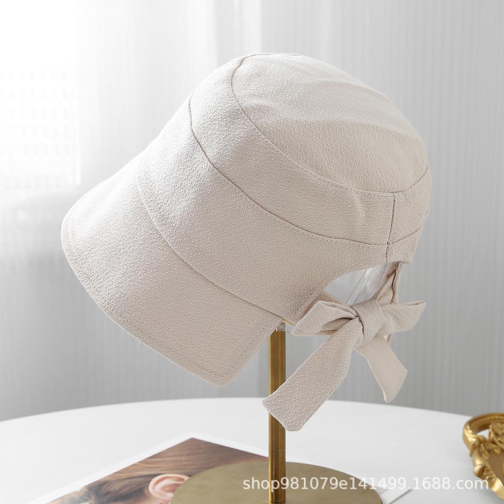 New rear split ends show washbasin hat women's spring and autumn fashion versatile sunscreen sun hat bucket hat tide