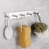 4/5/6 Hooks No Drill Stainless Steel Wall Mounted Coat Hook for Kitchen Towel Bag Key Hanger Wall Hooks Bathroom Accessories