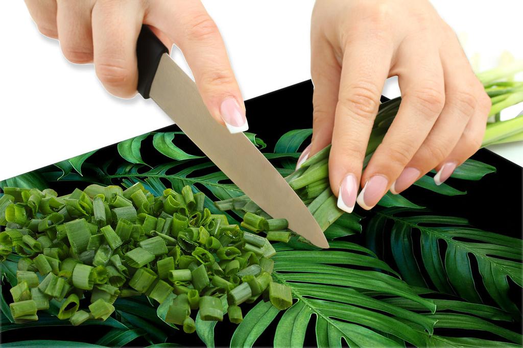 PANEL SZKLANY DO KUCHNI 65x60 Monstera