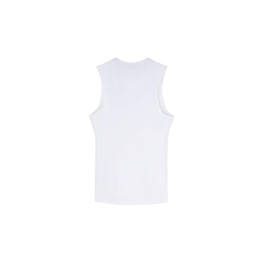 Nike Tank Tops Men's White Crew Neck Moderate Straight Fit BV5601-100