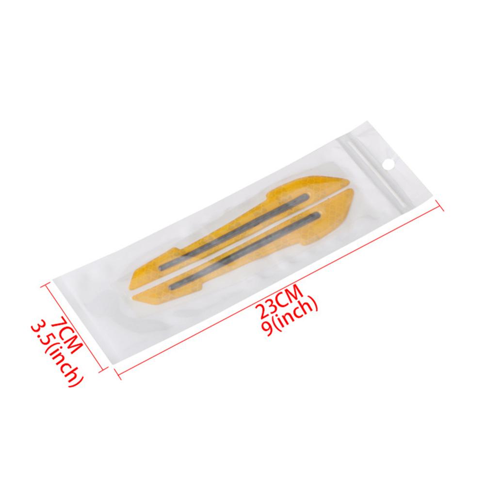 2X Reflective Stickers Warning Strip Tape Traceless Protective Car Sticker Warn On Car Rearview Mirror Exterior Auto Accessories
