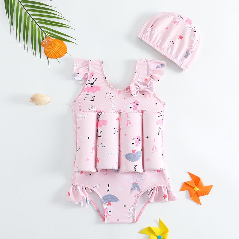 2024 Children's Buoyancy Swimsuit: Cute One-Piece for Boys & Girls