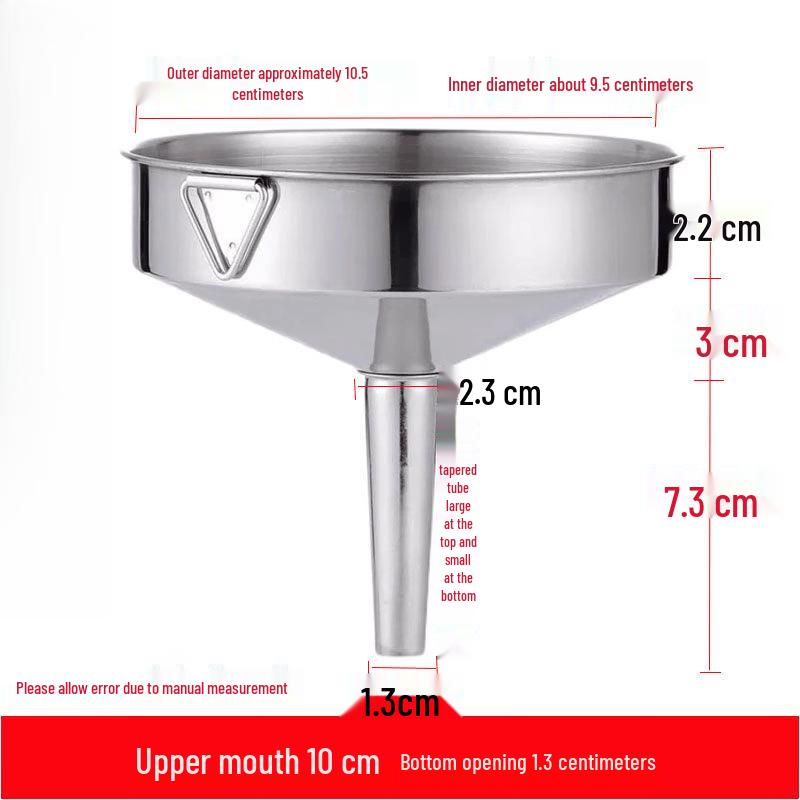 Ruhan Thickened Stainless Steel Funnel