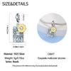 Charms Original Copper Tarot Card Sun Pendant Beads Fit Bracelet Diy Fine Gift Women Delicate Jewelry Accessory