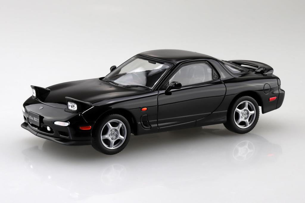Aoshima Bunka Kyozai Rakupla Snap Kit Infini FD3S Brilliant Black Plastic Model 1/32 No.04-BB RX-7 Pre-Colored