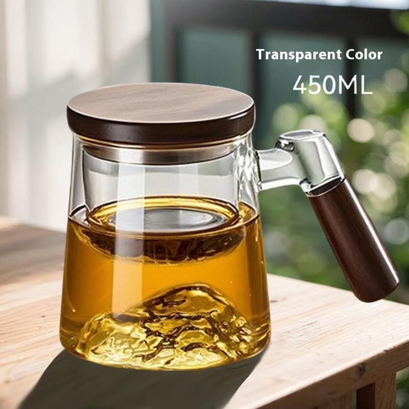 

Gieanxi Tea Cup Tea Separation Single Cup Office Tea Cup High End Personal Glass Cup Tea Cup Glass Cup 450