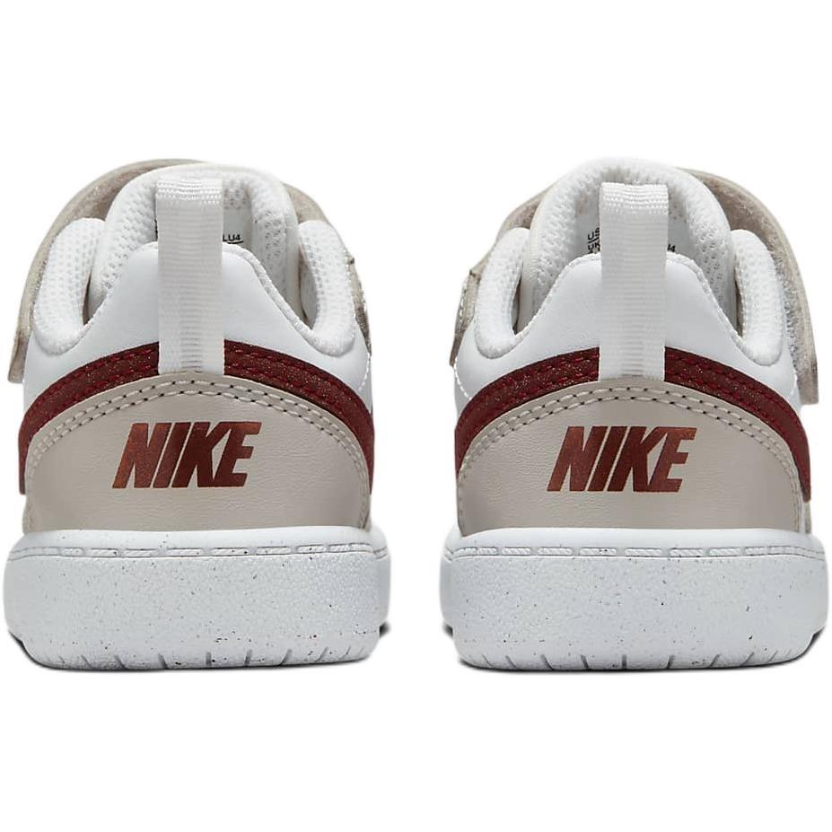 (TD) Nike Court Borough Recraft 'White Light Iron Ore' Baby FZ4521-100