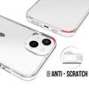 Coque Silicone - pour iPhone 14 - Transparent - Souple - 2 Verres Trempés Inclus - Protection Fiable