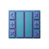 Rubber Backing Fidget Trading Mat Rounded Buttons Kids Toy Trading Mat  Trading Card Playmat
