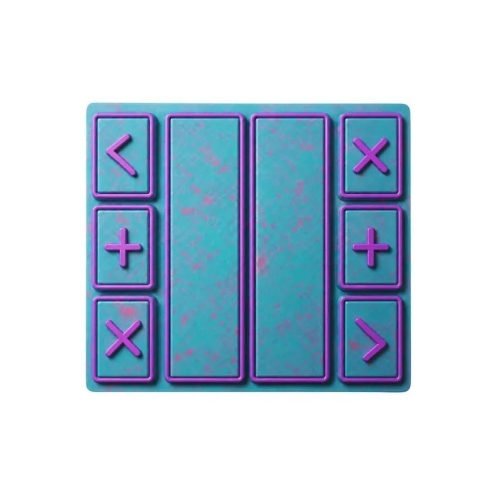 Rubber Backing Fidget Trading Mat Rounded Buttons Kids Toy Trading Mat  Trading Card Playmat