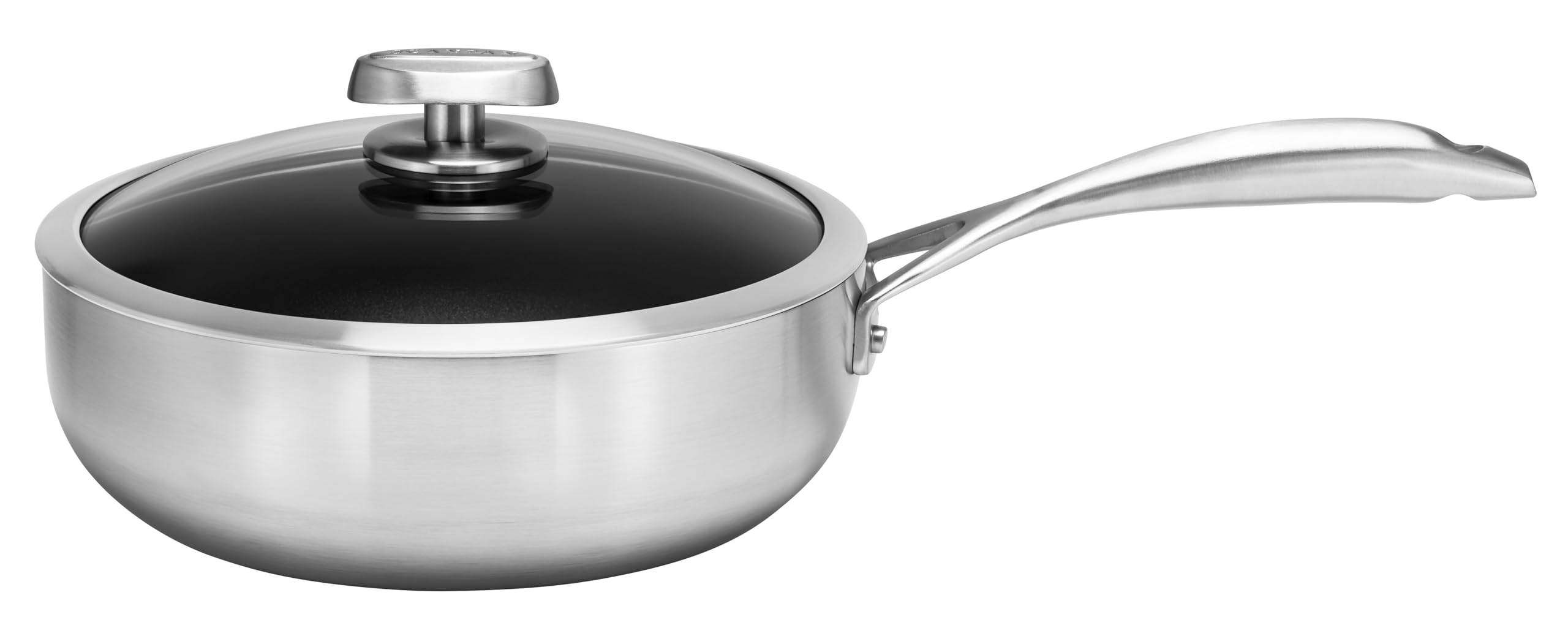 

Scanpan Series Deep Saute Pan 26cm IH compatible Deep frying pan CS+ (with lid) STRATANIUM+ срібний