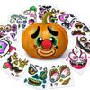 Decals Halloween Pumpkin Stickers PVC Self-adhesive Stickers  Mischievous Party Gifts