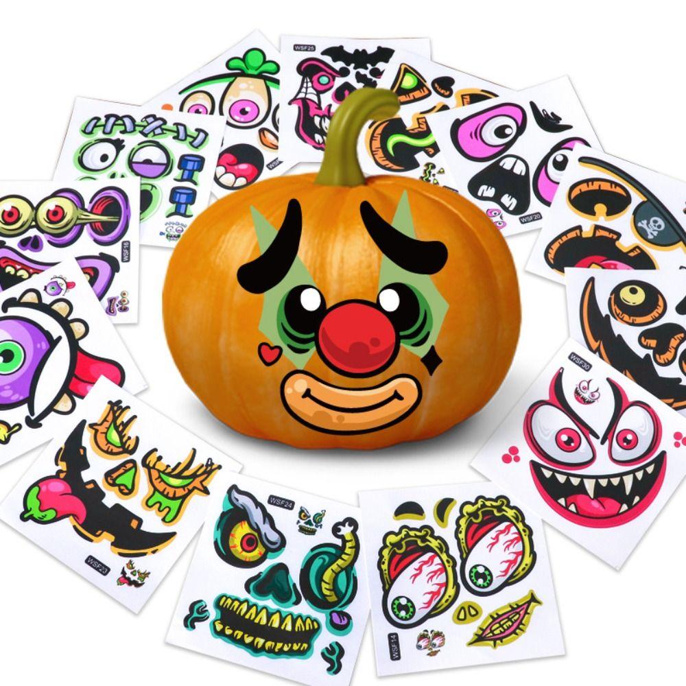 Waterproof Expressions Stickers PVC Self-adhesive Stickers  Mischievous Party Gifts