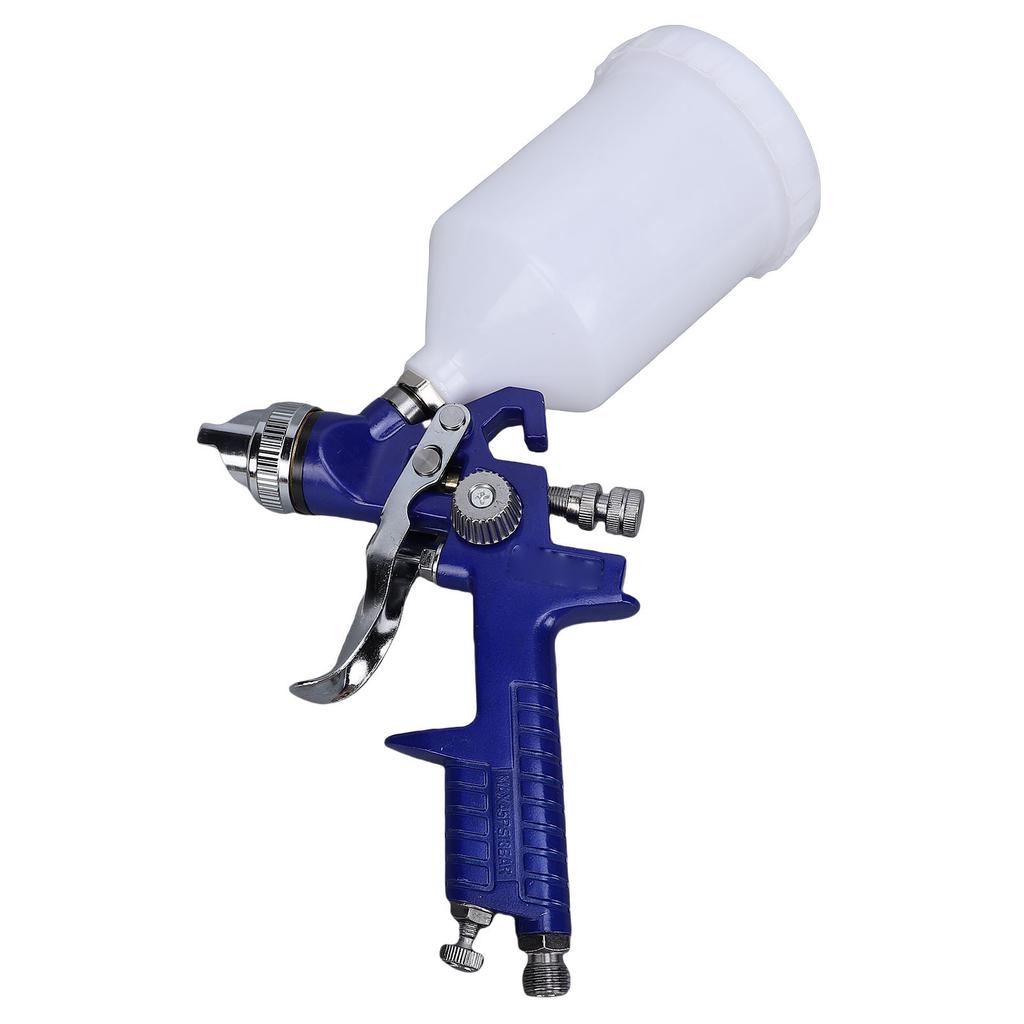 HVLP Spray Gun Kit with 1.4mm Nozzle Needle Cap 600cc Capacity Cup Paint Sprayer Tool for Automotive Furniture Wall