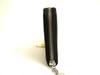 Authentic BVLGARI BVLGARIBVLGARI Black Leather Round Zip Long Wallet #a970  Pre-owned