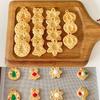 4pcs/set 3D Cookies Cutter Food Grade ABS Christmas Decorations Molds Cute Cartoon Press Type Biscuit Mold Baking Tool