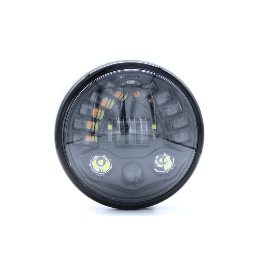 7 Inch Round Led Headlight With Headlight Shell Housing Hi/Lo Beam Projector Motor 7" Round Headlamp
