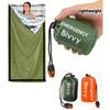 3Pcs Emergency Sleeping Set Drawstring Whistle Insulated Survival Blanket Light Compact Outdoor Camping Hiking Car Gear Supply