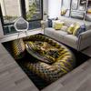 3D Gothic Schlange Schlangen Python Viper Teppich Teppich für Zuhause Wohnzimmer Schlafzimmer Sofa Fußmatte Dekor, Kinder Teppich Rutschfeste Bodenmatte