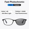 Smart Photochromic Multifocal Reading Glasses Vintage Near Far Progressive Presbyopia Small Square Color Changing Eyeglasses