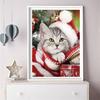 huacan Christmas 5D DIY Diamond Painting Cat Full Drill Square Diamond Embroidery Dog Winter Decor Home Picture Of Rhinestone