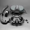 Professional Wet Low Volume Freediving Mask, Tempered Glass Dive Mask, J-Type Diving Mask, Snorkel Set, Diving, Swimming, Snorkeling, Mask