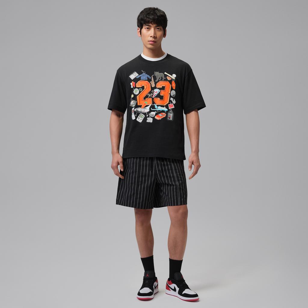 Jordan T-Shirt Ss26 Round Neck Drop Shoulder Solid Pullover Kids Tops IW1445-010