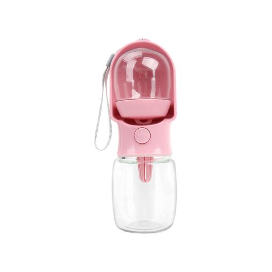 

Travel 2-in-1 Pet Feeder Portable Dog Water Bottle Leak-Proof Water Dispenser with Drinking Bowl Food Compartment for Dogs Cats Hiking Walking Outdoor S