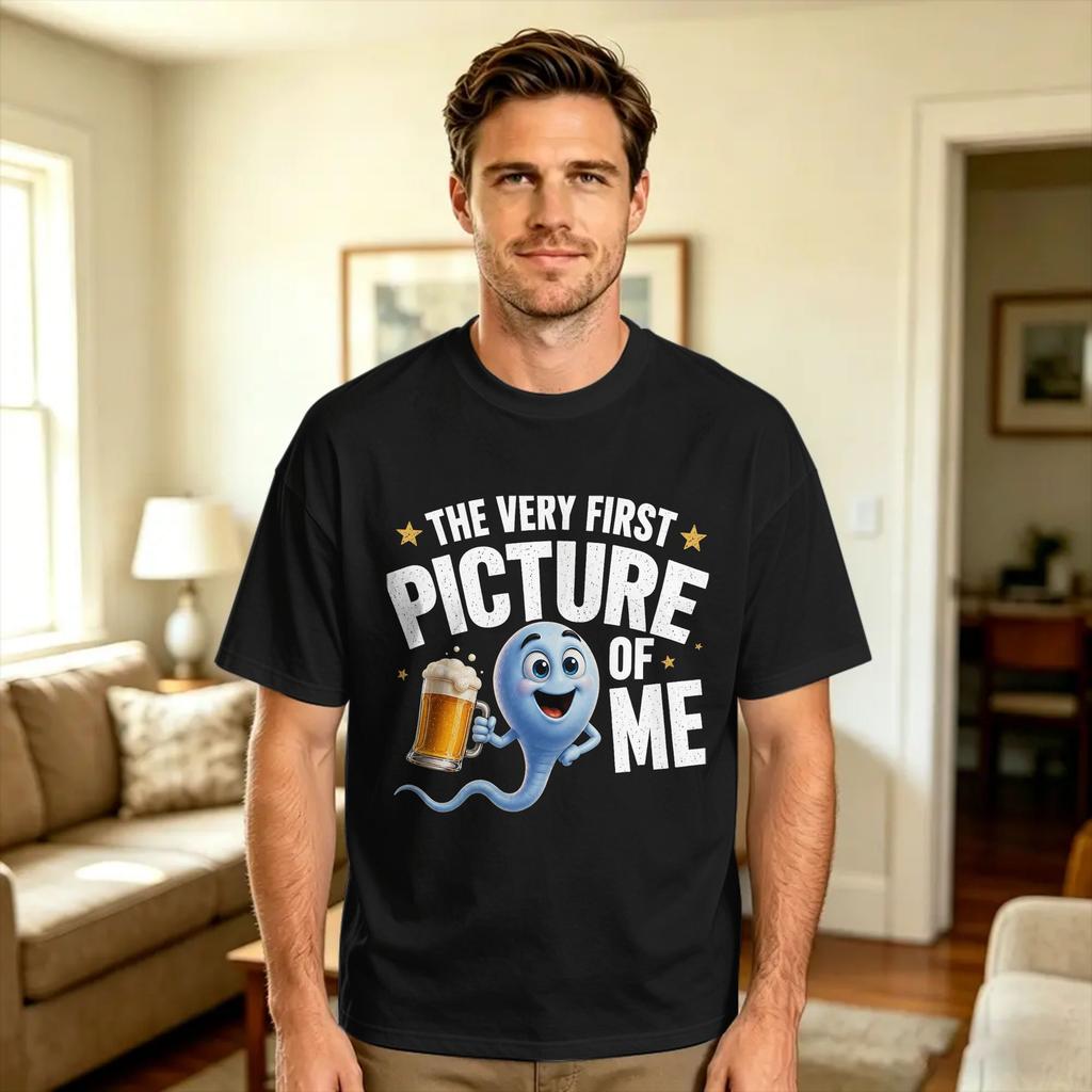 Unisex T-Shirt Das allererste Bild von mir T-Shirts Neuheit Sommer-T-Shirts Ästhetische Baumwollkleidung Geschenkidee