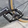 GORIX Bicycle Flat 3 Smooth Lightweight Wide Thin Pins Matte for Road Cross Mountain and Other Bicycles Pedals, Pedals, Bearings, Rotation, Aluminum,