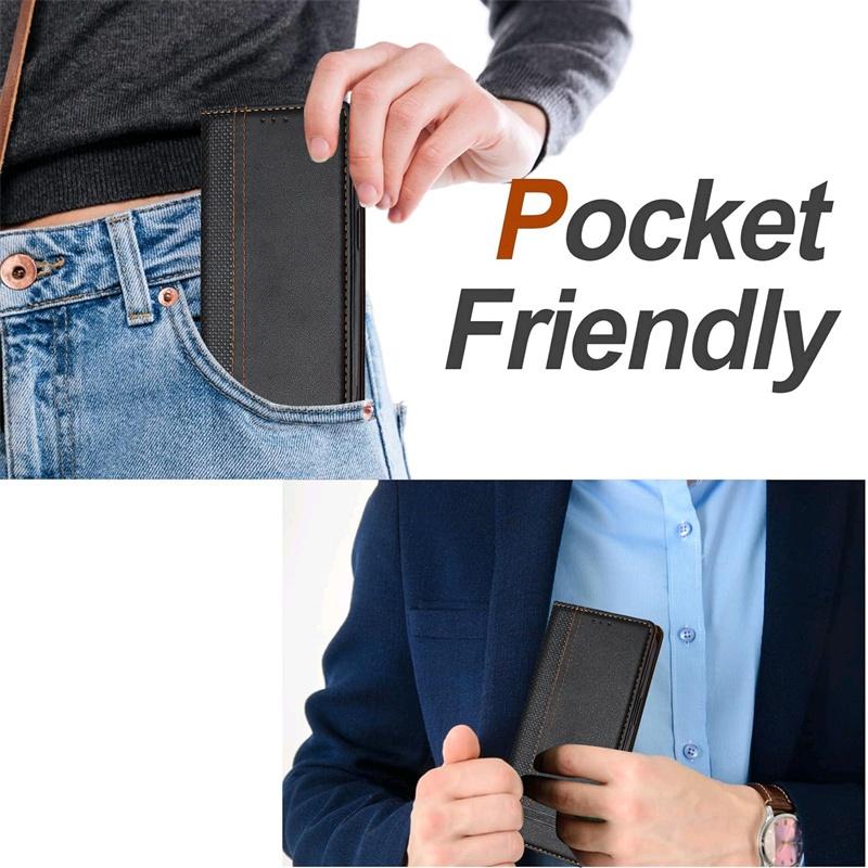 Flip Leather Case For Xiaomi Poco X6 F6 M6 X7 M7 Pro 4G 5G Phone Cover With Wallet Card Slot Holder