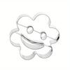 1PC Smile Face Christmas kitchen Baking Tools Stainless Steel Cookie Mold 3D cake Mold Creative Biscuits Cutting