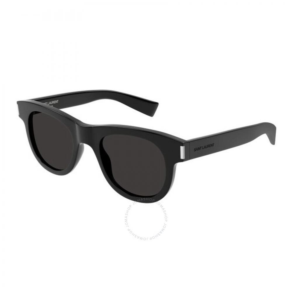 Saint Laurent Black Square Unisex Sunglasses Sl 571 006 51