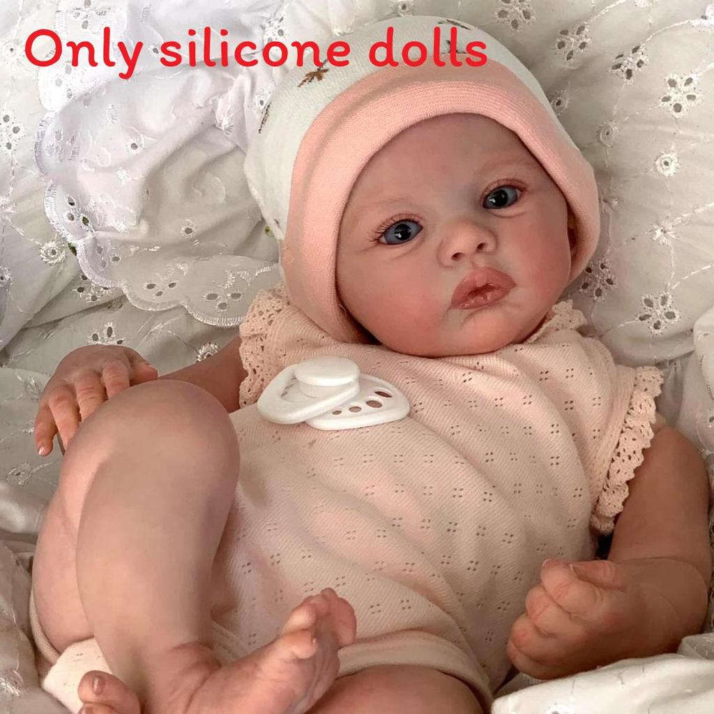 

Silicone Doll 48cm Realistic Handmade 3d Skin With Hat And Clothing Decoration For Collectors And Gift Givers