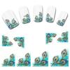 5Pcs/Set Bulk Flower Decals Water Transfer Manicure Nail Art Stickers Tips Decoration DIY  Random
