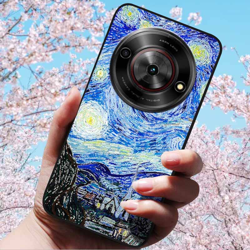 For ZTE Blade A75 5G 6.6" Cases 3D Relief Flower Soft Silicone Luxury Cover for ZTE Blade A75 5G 3D Phone Cases ZTE Blade Z2357N