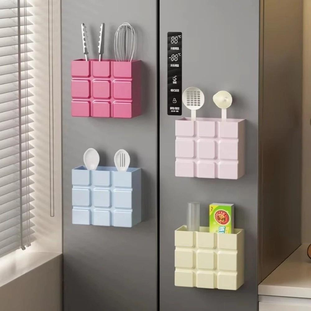 Plastic Magnetic Storage Box Magnetic Wall Mounted Rack for Kitchen Organization