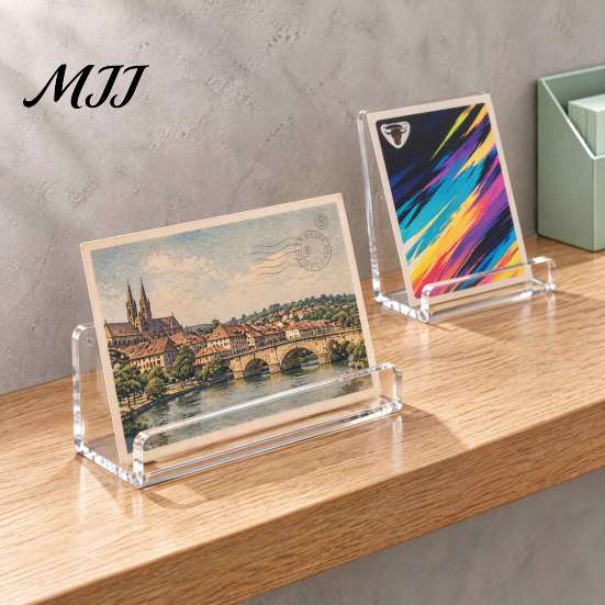 Sturdy Stands for Lightweight Items Floating Mini Shelves Collectibles, Clear Acrylic Wall Mounted Tiered Display Desk Stands, Invisible Minimalist