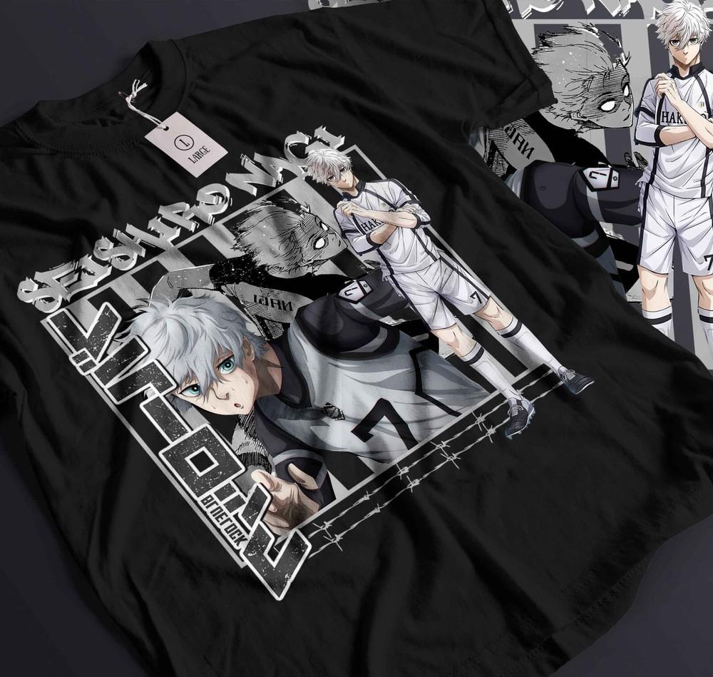 

Сейширо Наги Футболка Blue Lock Исаги Йоичи Аниме Манга Рин Итоши Мягкая футболка 246 XL